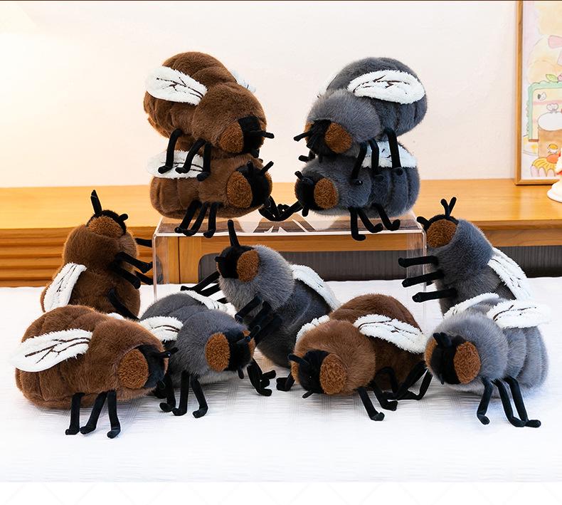 Realistic Fly Plush Toy Prank & Sleep Hug Pillow - Dung Beetle Design for Men and Women Birthday Gift