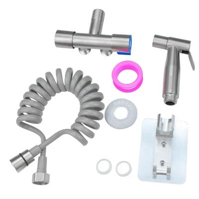 Handheld Bidet Toilet Sprayer Set 304 Stainless Steel Handheld Bidet Sprayer Kit Bathroom
