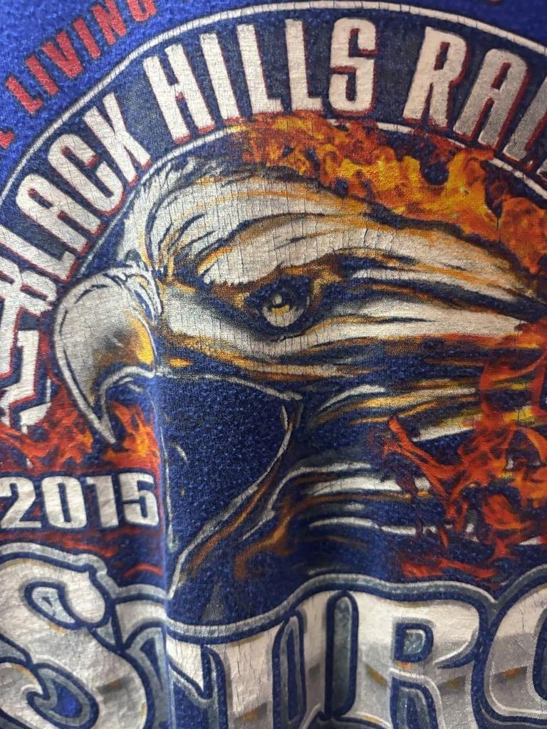 [USED] Vintage Harley-Davidson Eagle T-shirt, blue.