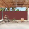 VidaXL Retractable Side Awning Brown 220x1000 Cm 318051