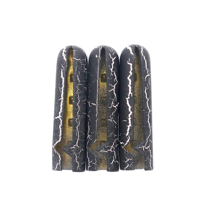 Weiou Laces Reflective Adjustable Buckle Open-ended Metal Tips Black/White Crackle Finish Customizable Pair for Various Brands