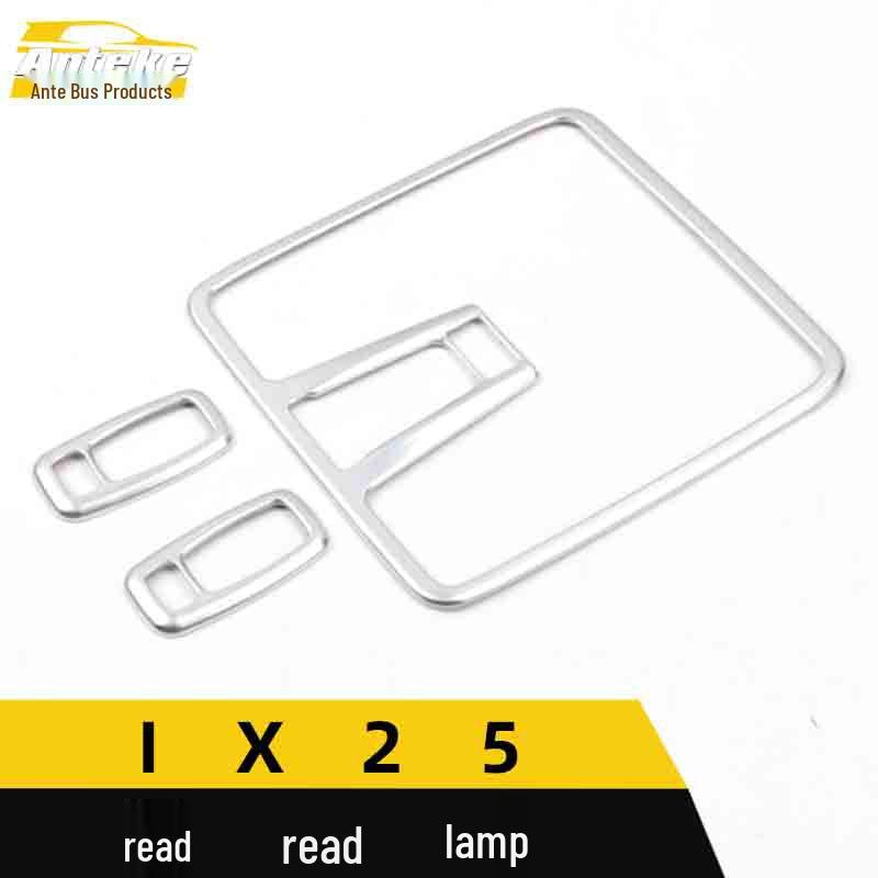 IX25 Electroplated Sub-Silver Reading Light and Instrument Panel Decoration Frame Accessories