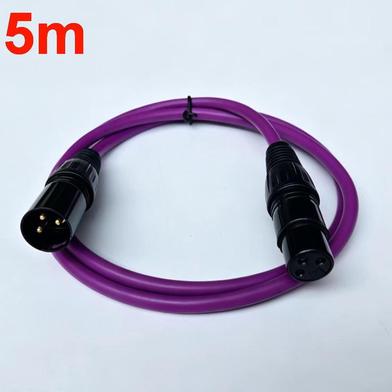 Color Coded Xlr Audio Cable Set Gold Plated Connectors Durable Jacket For Studio Recording Stage Live Dj Events Performances
