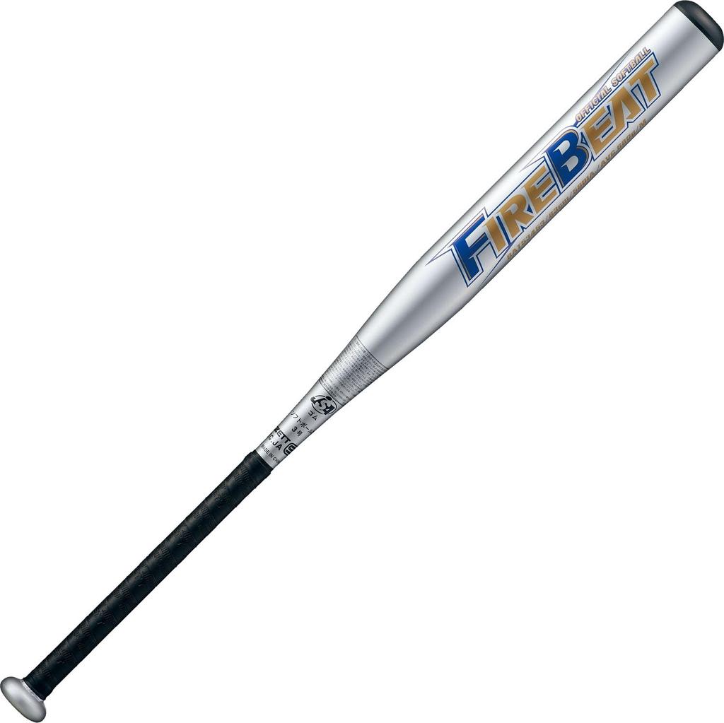 ZETT Softball Ne. 3 Bat Firebeat Metal (Super dural) 83cm 680g Průměrná Stříbrná (1300) BAT53453