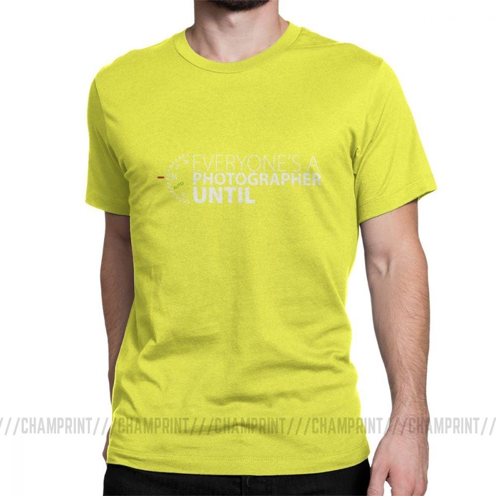Everyone S A Photographer Until Men S T Shirt Manual Mode Funny Tee Shirt Short Sleeve
