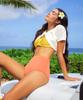 Kolallikeu Halterneck Cover-Up Bikini Yellow