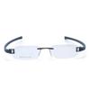 RSINC Combo Rimless Frame Eyeglasses for Unisex Silver Blue-Gun Grey Tag A1 JL156428456654