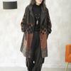 Women's Spring and Autumn Retro Washed Denim Jacket Personalized Color Blocking Casual Loose Windbreaker