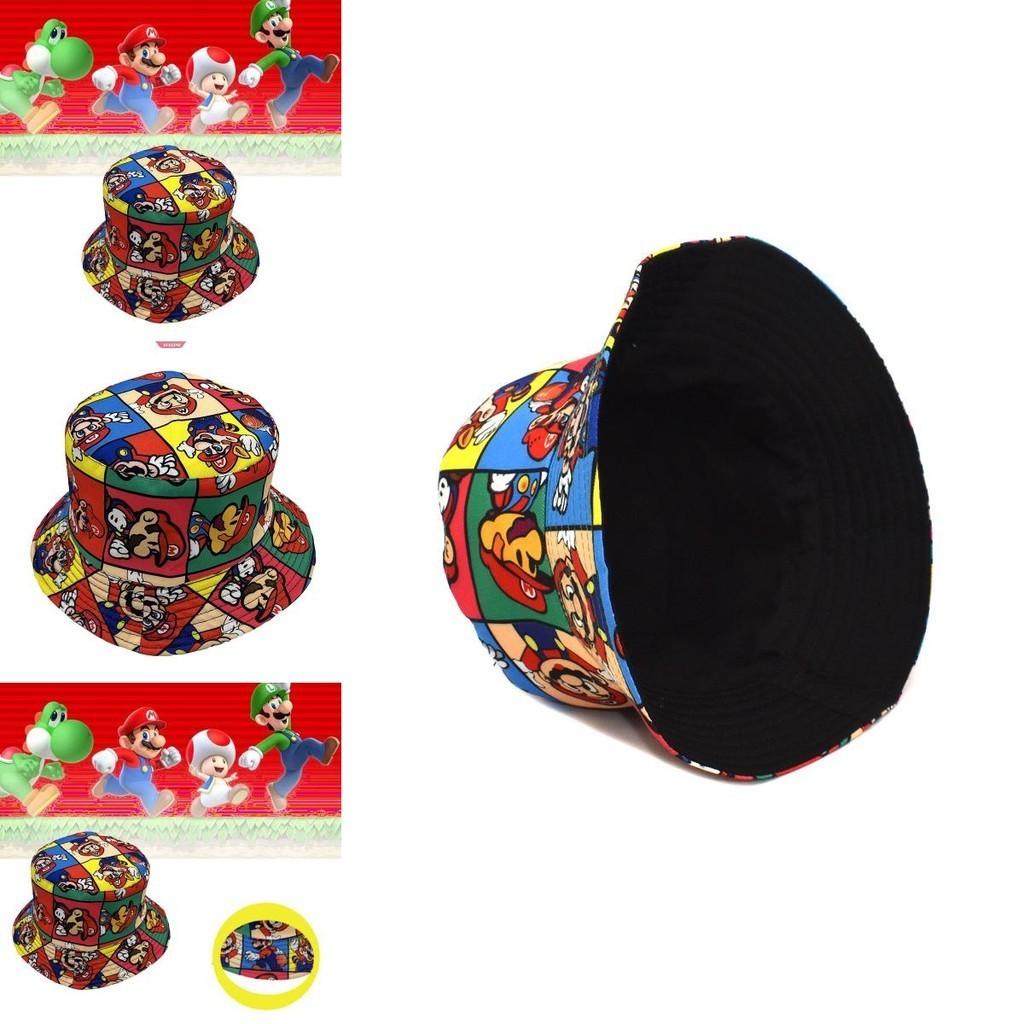 Cartoon Mario Brothers Outdoor Sunscreen Shade Hat Perfect For Spring And Fall Seasons