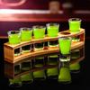 Schnapsgläser 6 Stück Schnapsgläser Set 1oz/30ml Schnapsglashalter Schwerer Boden für Whisky Tequila 6 Schnapsgläser Serviertablett (6 Stück)