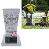 Vaso Solare per Tomba Cimiteriale, Vaso per Lapide in Resina con Picchetti per Terra Portafiori per Lapide Cimiteriale Uso Esterno