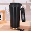 Shangqi Stainless Steel Insulated Coffee Mug with Lanyard