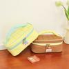 Ins Style Cosmetic Bag Large Capacity Travel Cosmetic Bag Portable Wash Bag Girl Series Contrast Color Storage Bag