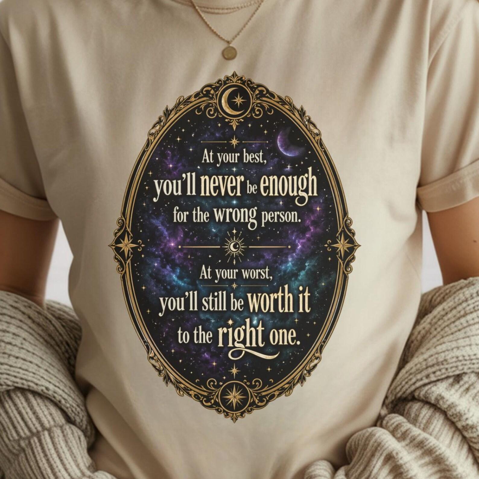 Self Worth Quote Shirt | Motivational Affirmation Tee S