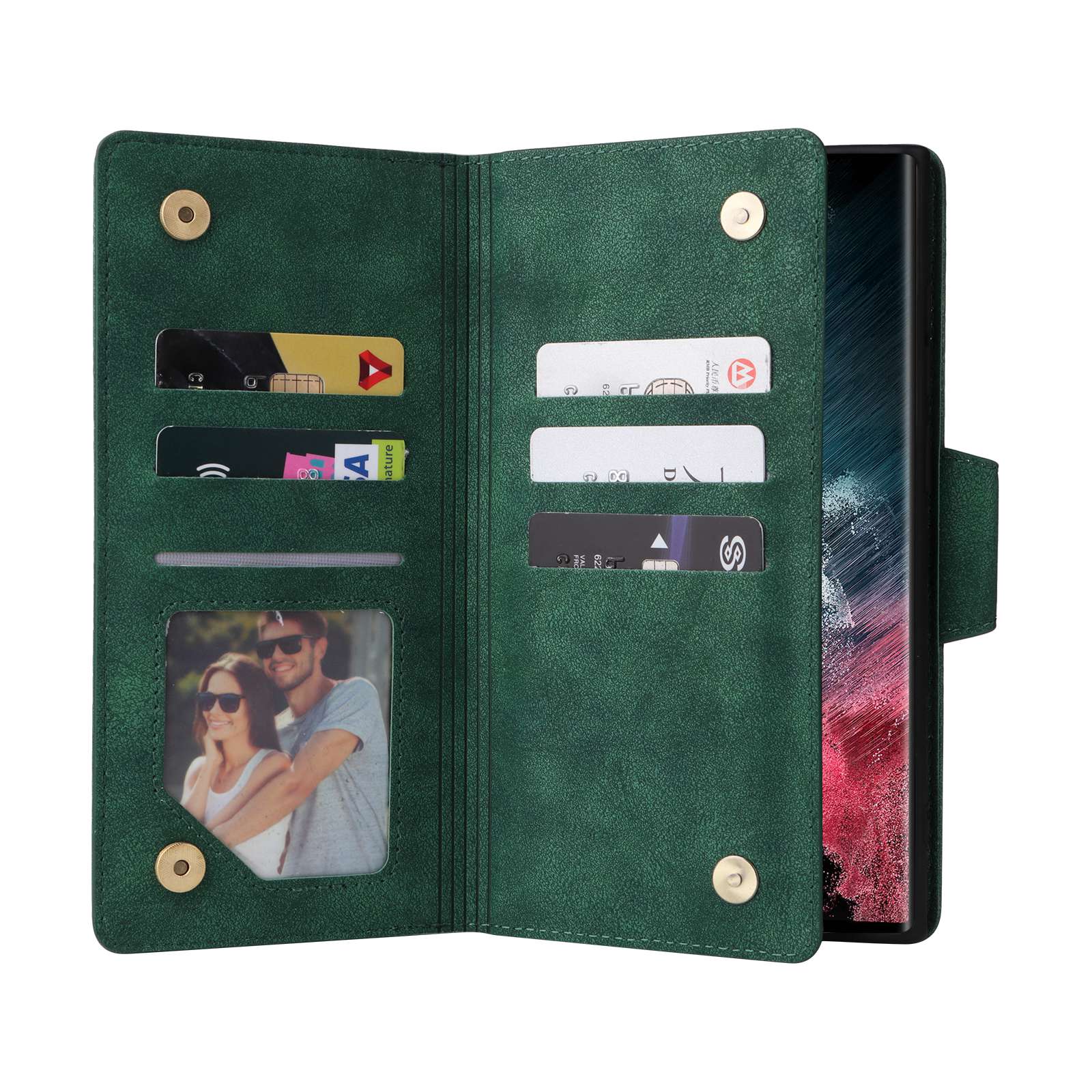 Green PU Leather