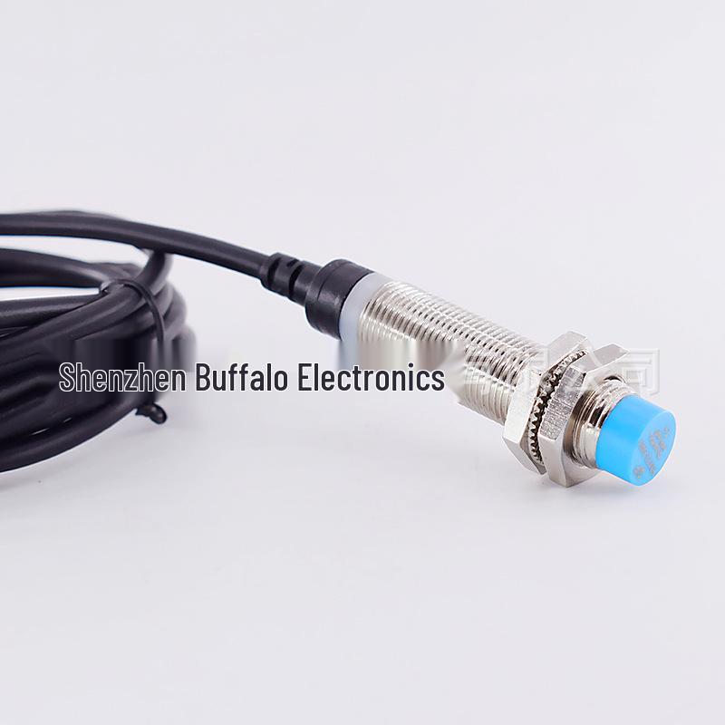 Waterproof & Oil-proof 12MM Metal Inductive Proximity Switch, NPN Normally Open, 24V