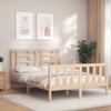 Vidaxl Bed Frame Without Mattress, 140X200 Cm, Solid Pine Wood