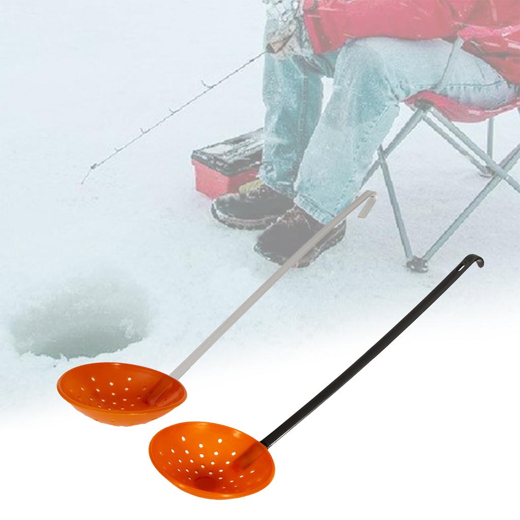 Metal Skimmer, Ice Fishing Scooper Slag Skimmer, Durable Hook Design Skimmer for Winter Fishing