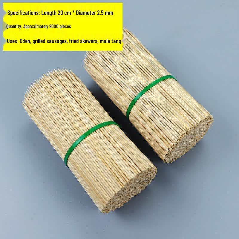 Qiwei Disposable Bamboo Skewers for BBQ and Catering