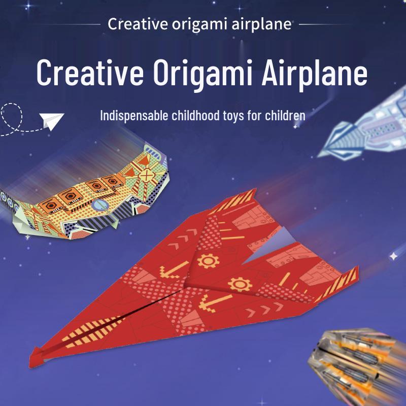 Handmade Origami Airplane Set for Kids: Educational & DIY Concentration Training Toy