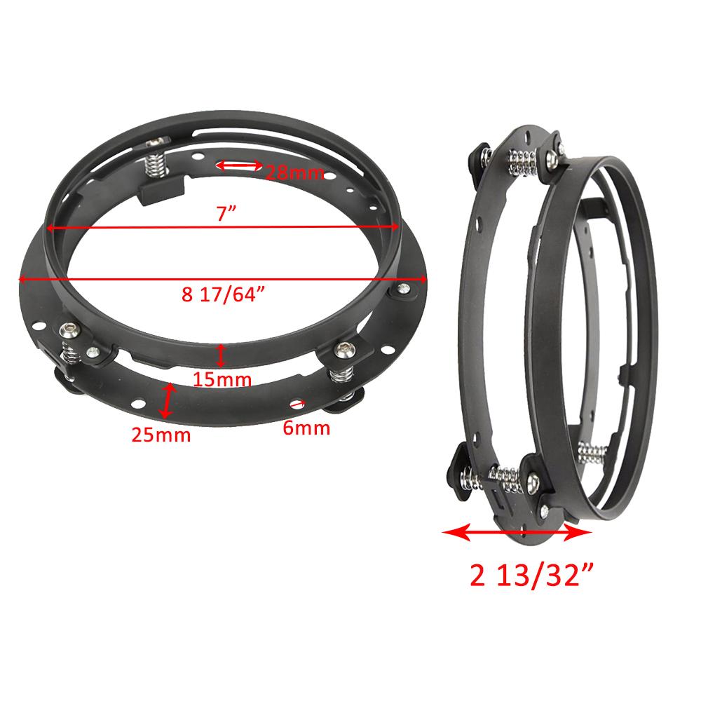 7 Inch Mounting Bracket For LED Headlight Round Ring Headlight Mount Lamp Holder Brackets For Jeep Wrangler JK TJ