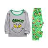 Parent-child Christmas Print Home Suit Long-sleeved Top And Pants