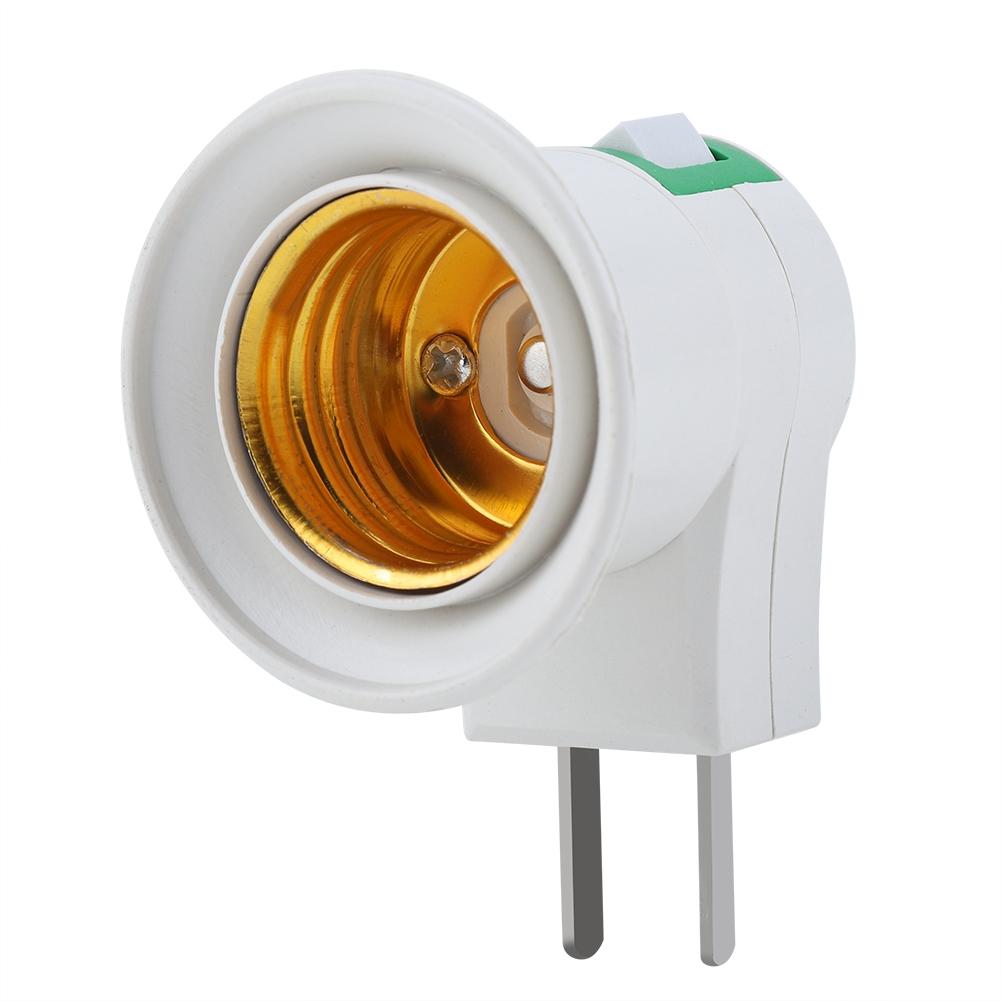 Wall Plug E27 Bulb Lamp Socket Mount Holder Adapter with Control