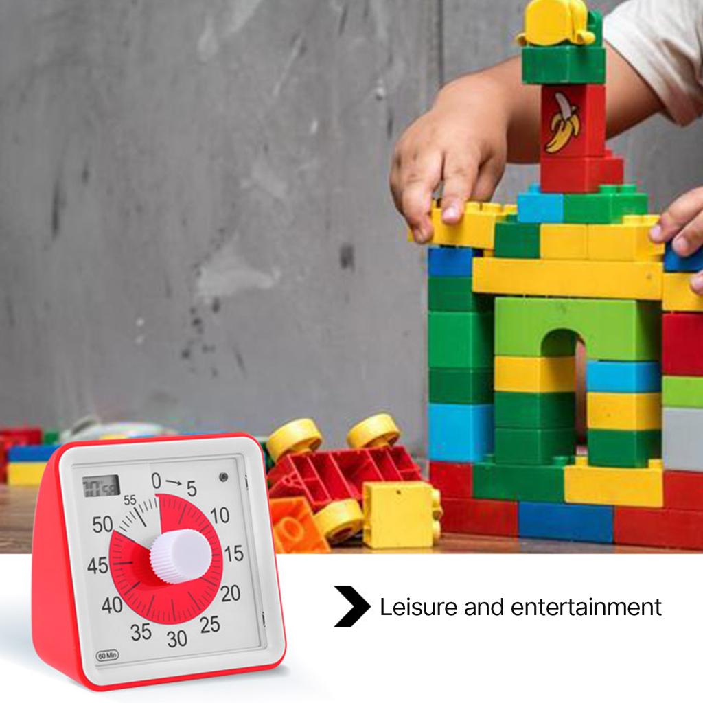 Visual Clock Kitchen Timer Cooking Timer Plastic Material Visual Timer Perfect for Cooking Sleeping Outdoor Activities