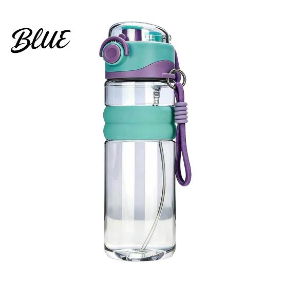 Leak Proof Sports Water Bottle Spray Bottle 750ml Dual-Use Mist And Drink Cup with Safety Outdoor Fitness Drinking Lock Leak-Proof Plastic