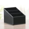 PU-Leder-Fernbedienungshalter, Desktop-Organizer, Aufbewahrungsbox für TV-Guide, Mail, Telefon, Büro, Sortiergitter, Kosmetikstifte, Rack