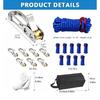 Outdoor Shelter Rope Tensioner Set with 8 Pulley-Style Adjusters and 10 Tie for Tent Use, Tie-Out Control, and Quick Camp Readiness