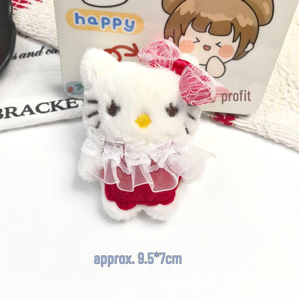 2025 Hello Kitty Squeaky Plush Pendant for DIY Jewelry & Bags