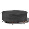 Round Cover Round Outdoor Garden Furniture Cover Waterproof Oxford Protective Furniture Rain And Snow Dust Cover