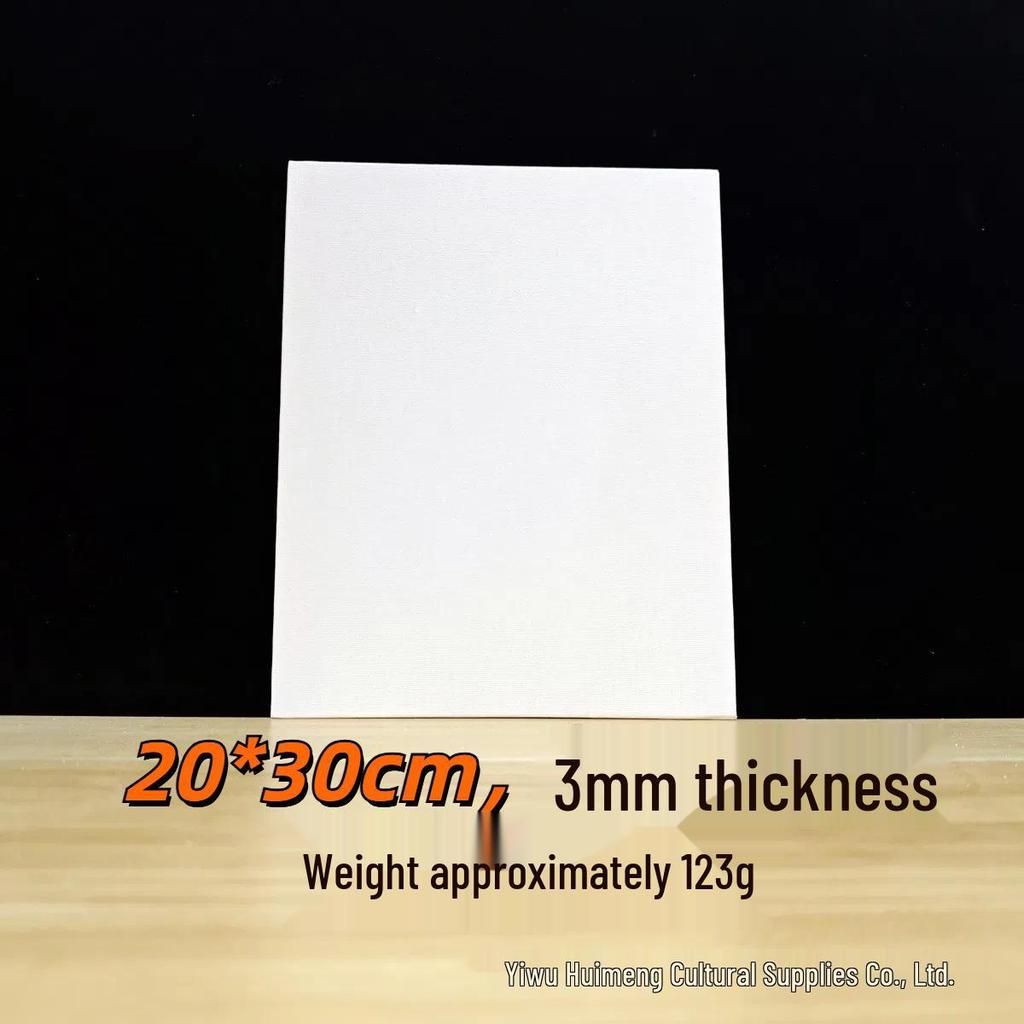 3MM Thin Canvas Drawing Board: Portable Pure Cotton Oil & Acrylic Painting Board for Art Students and Professionals