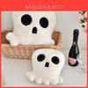 Cartoon Skull Cushion With Plush Cover For Halloween Party Decor And Home Use