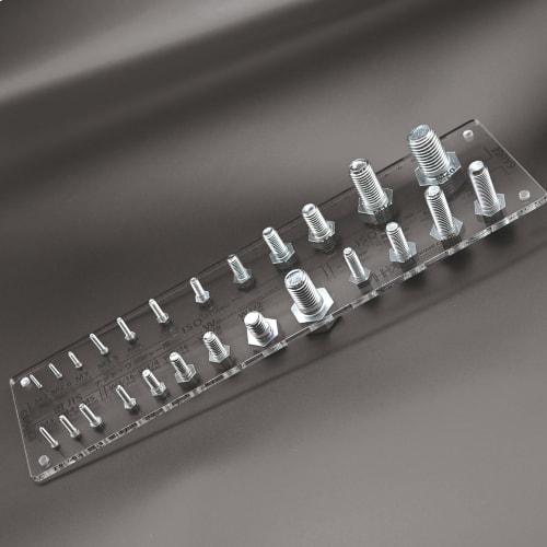 Daidohant Acrylic Thread Checker, 2-Piece Set (for Bolts and Machine Screws, 1 for Nuts and Washers), Identification/Measurement/Judgment (daidohant)