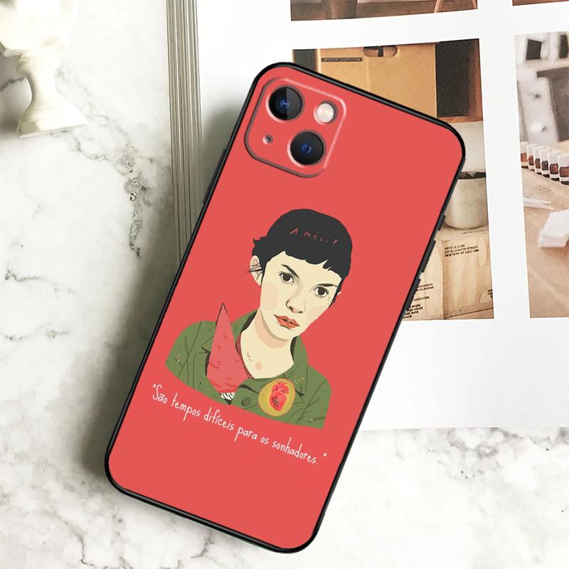 Amelie Poster Classic France Movie Phone Case For iPhone 15 16 14 Plus 13 12 Mini 11 Pro Max X XR XS Max 7 8 Back Cover