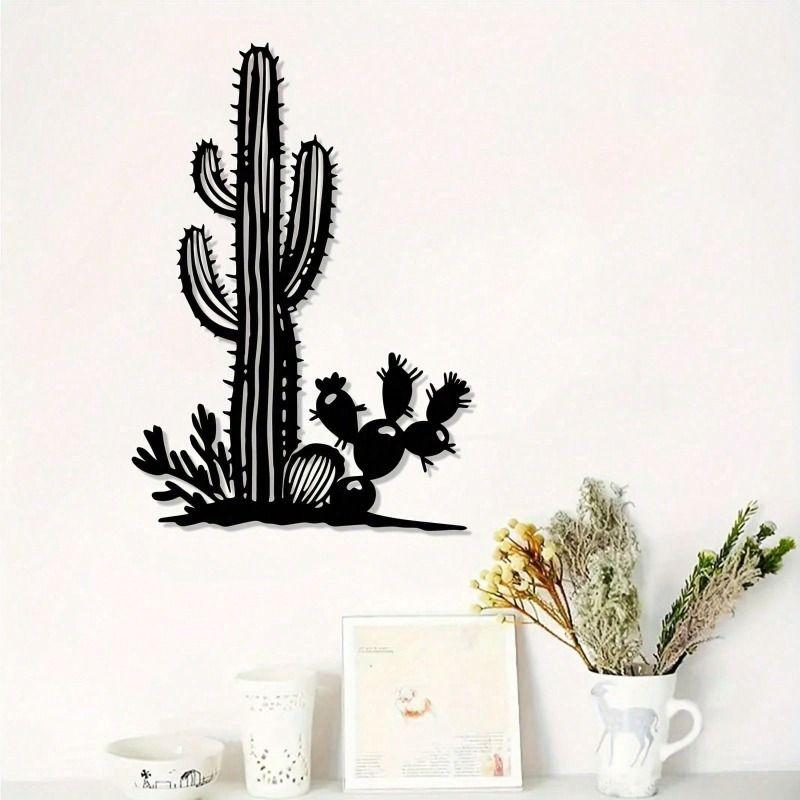 Metal Penguin Wall Art Geometric Vintage Decor Living Room