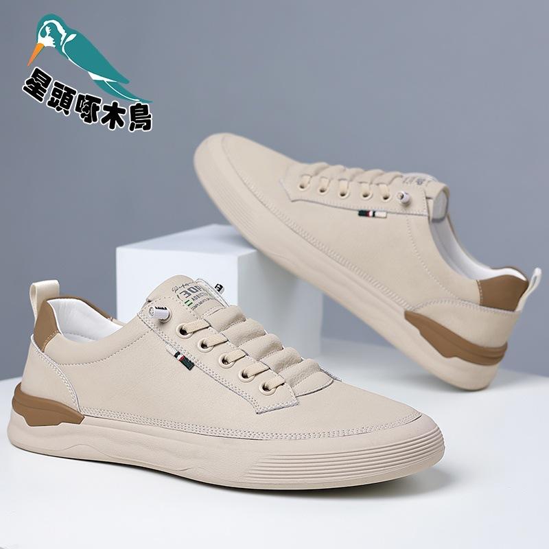 

Men s shoes 2025 summer new one-pedal board shoes sports and leisure shoes men s light white shoes 44