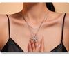 Qiong Yao Pearl Zirconia Bow Tie Necklace: Gold-Plated, Fade-Resistant Titanium Steel Sweet Jewelry