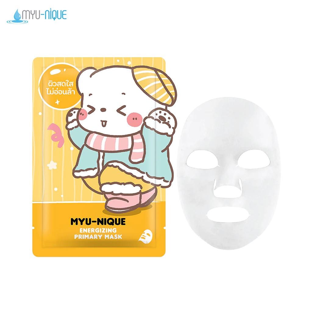 Sada primárních masek Myu-nique (Energizující, bělící, péče o akné a Detox & Clear) 25 g. x 4 ks / 8 ks - Thajská péče o pleť
