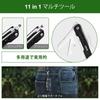 NexTool Mini Sailor S11 Compact with Needle Nose SIM Card and Gift for Men Black Multi-Tool, 11-in-1 Multi-Tool Pliers, Scissors, Extractor,