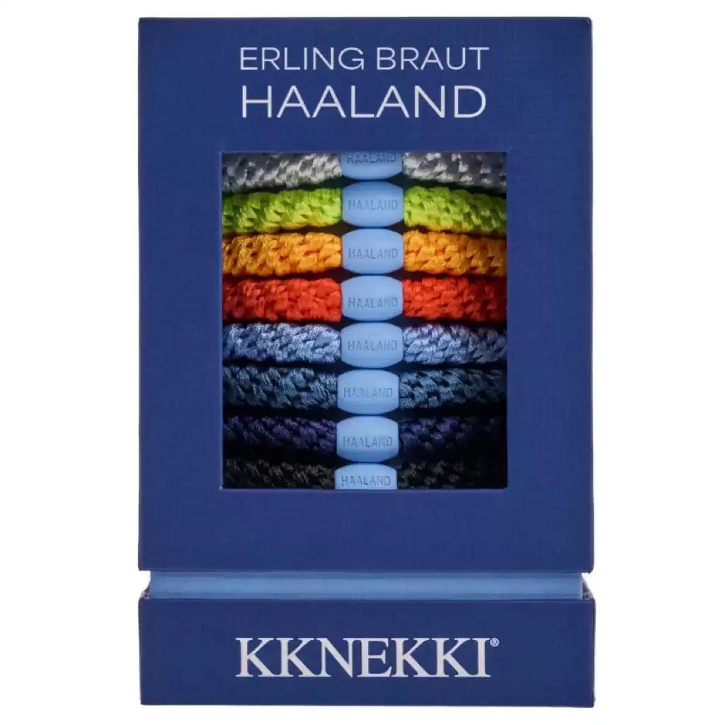 Genuine Kknekki Limited Edition Erling Haaland Signature Hair Ties 8-Piece Gift Box Fashionable Peripheral Hair Cords As Gifts