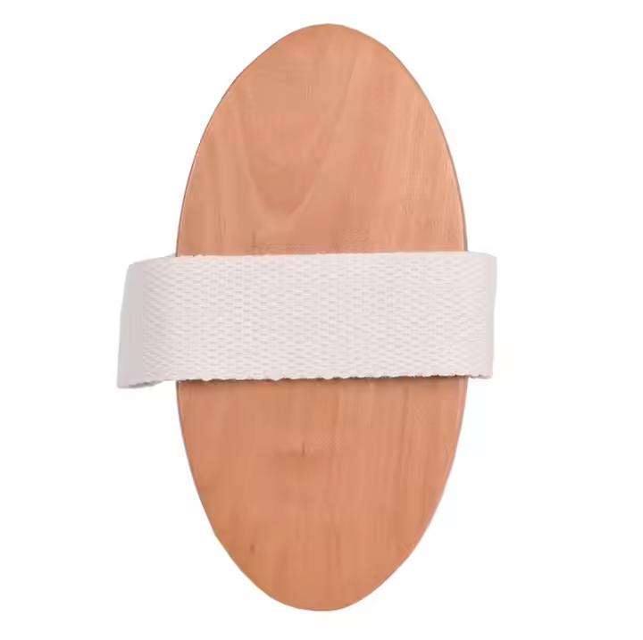 Private Label Bath Brush Bamboo Dry Skin Body Brush Boar Bristles Bath Body Scrub Brush