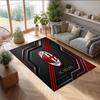 Tappeto in Flanella Stampato AC Milan Antiscivolo Morbido Poliestere Tappeto per Pavimento Tappetino Decorativo da Interno per Camera da Letto Soggiorno Divano Sala Giochi Decorazione Casa
