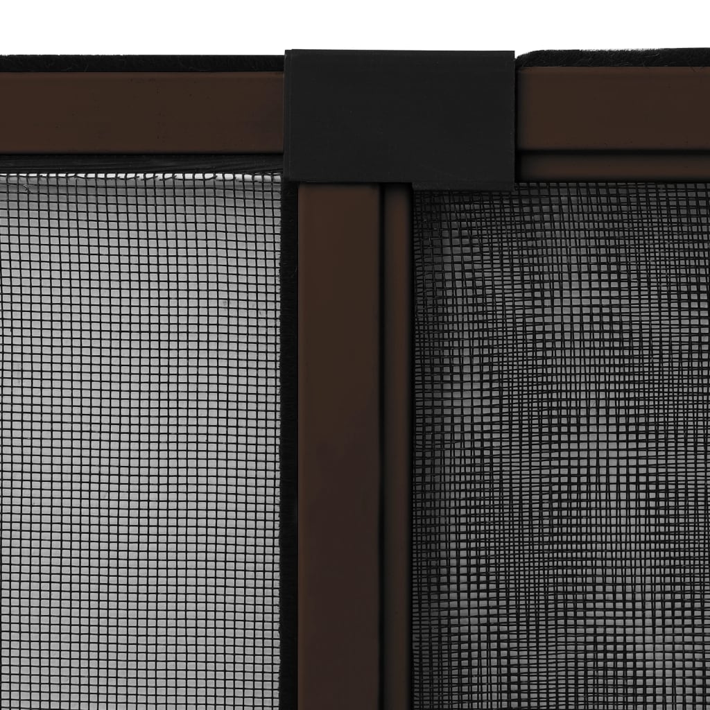 Vidaxl Extendable Window Mosquito Net, Brown, (75-143)X50 Cm
