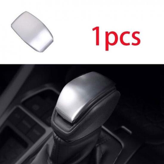 Console Gear Shift Knob Cover Trim 1PCS For Toyota RAV4 - Steel Silver