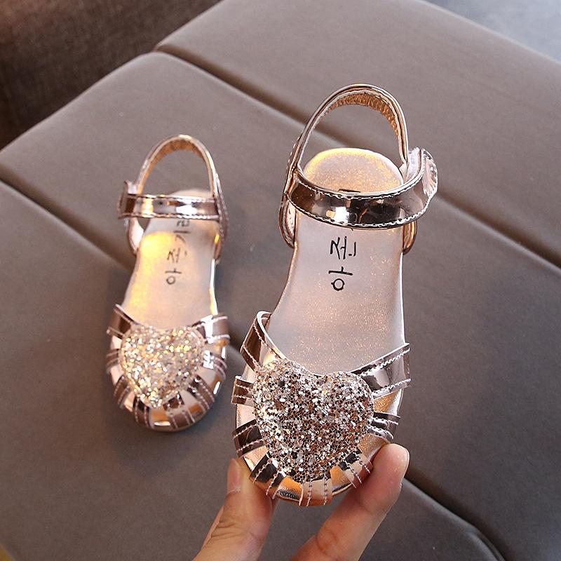 New Girl Shoe Exquisite Fashion Versatile Princess Shoes Sweet Daily Popular Flat Sandal Hollow Out Simple Light Child Shoes