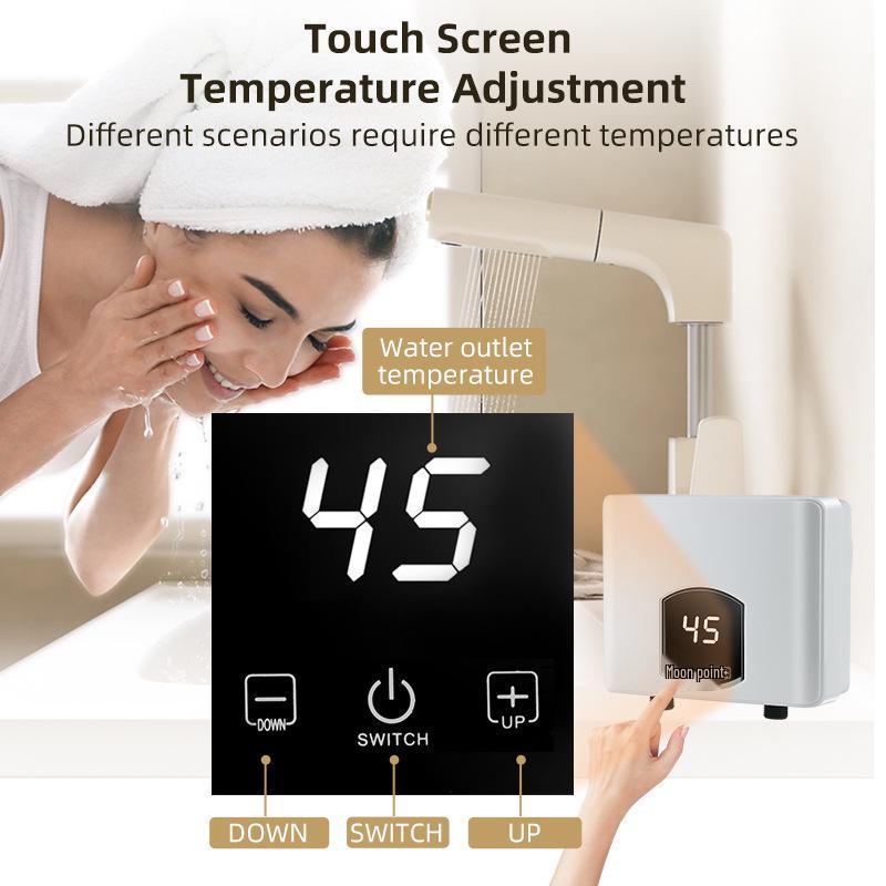 220V 5500W Instant Smart Electric Water Heater for Under-Counter Kitchen Use