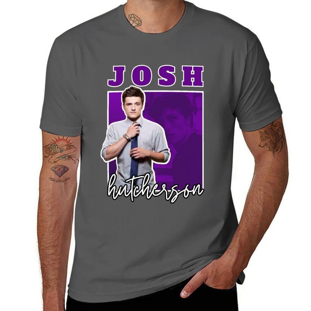 Josh Hutcherson Black Version TShirt Casual Fashion Print Tee Top